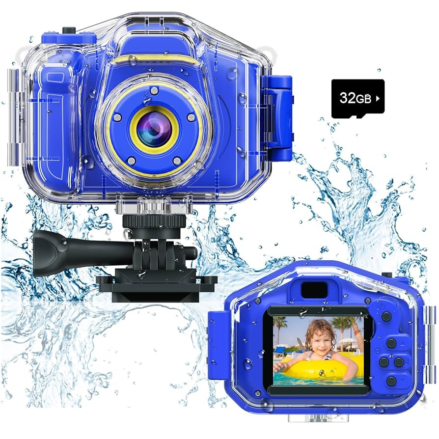 Agoigo Kids Waterproof Camera - Children Underwater HD Video Digital Camcorder, Portable Travel T... | Amazon (US)
