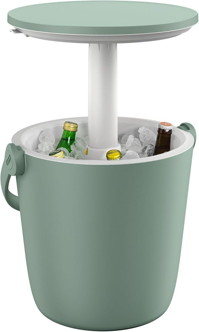 Keter Go Bar 4.2 Gallon Portable Beer and Wine Cooler with Handle and Pop Up Outdoor Table Perfec... | Amazon (US)