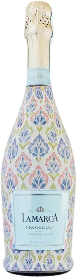 Beau Bottles Grandmillenial Pastel Jewels Custom Wine Label Wrap for La Marca 750ml Champagne Bot... | Amazon (US)