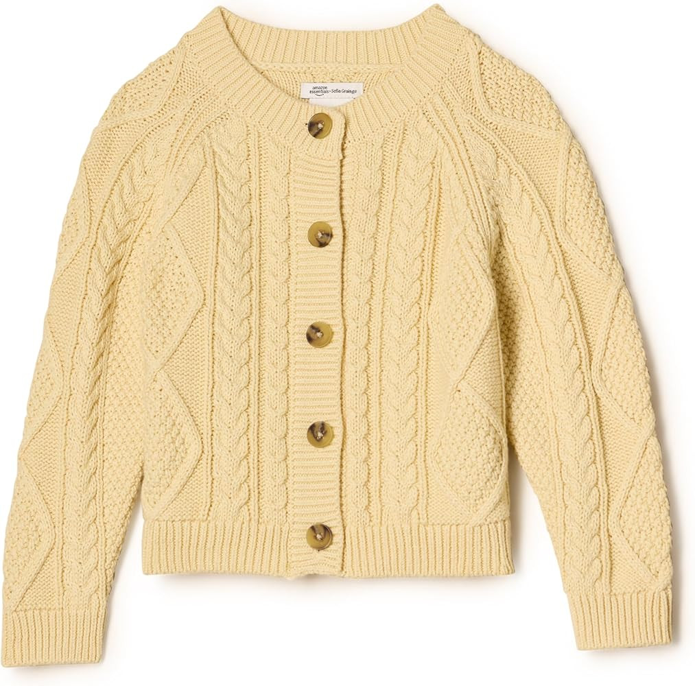 Amazon Essentials x Sofia Grainge Unisex Toddlers and Babies' Fisherman Cardigan Sweater | Amazon (US)