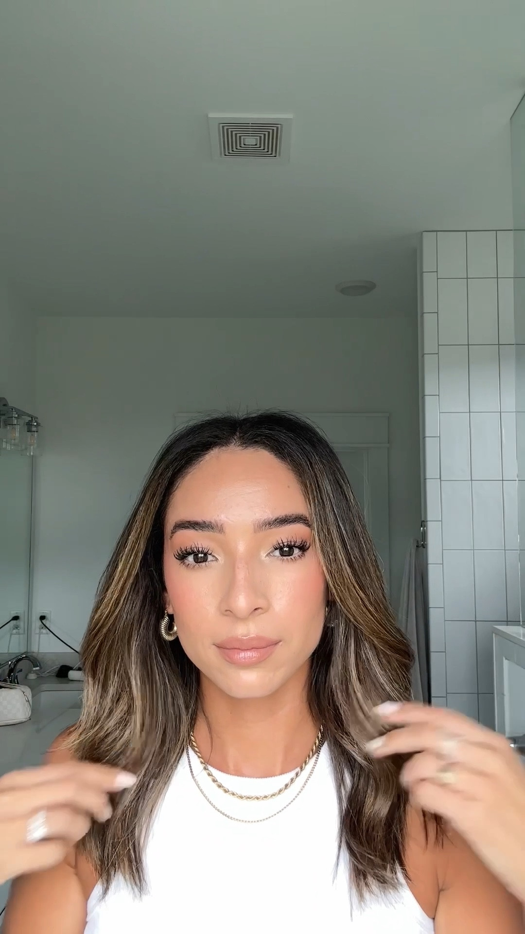 Todays makeup - shades and codes below 👇🏽 

Powder: translucent 
Cc cream: medium
Concealer: buff
Dibs: 5.5 (code NENA15 for 15% off)
Bronzer: medium 
Blush: coral
Brow pencil: dark brown
Lip liner: oh she’s single
Lipstick: cherish
Gloss: peachy beige (code NENA for 15% off) 

#LTKunder50 #LTKbeauty