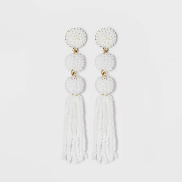SUGARFIX by BaubleBar Beaded Ball Drop Tassel Earrings | Target