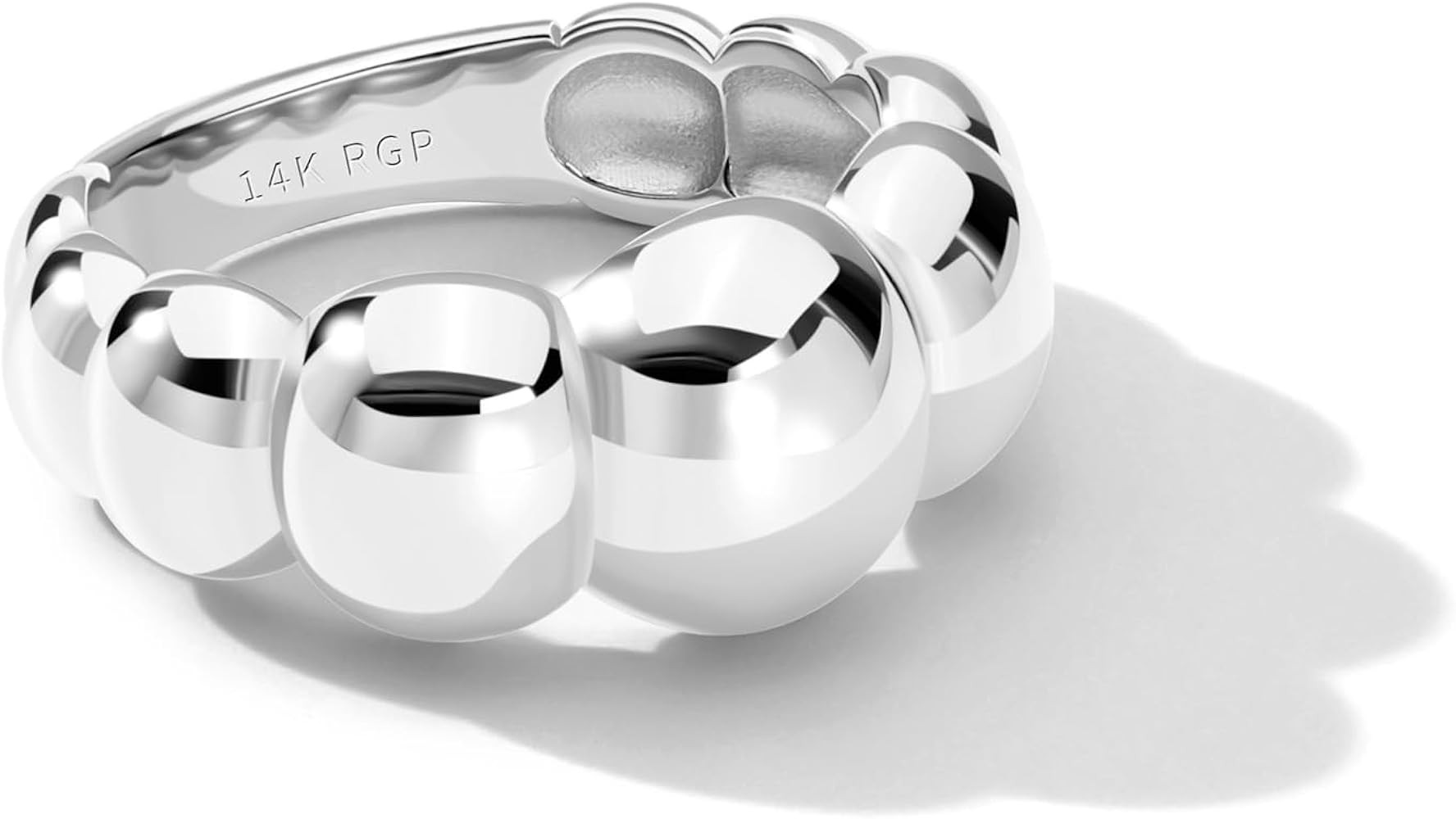 Chunky Dome Rings for Women and Men Cute Fat Puffy Statement Thumb Band High Polished Comfort Bub... | Amazon (US)