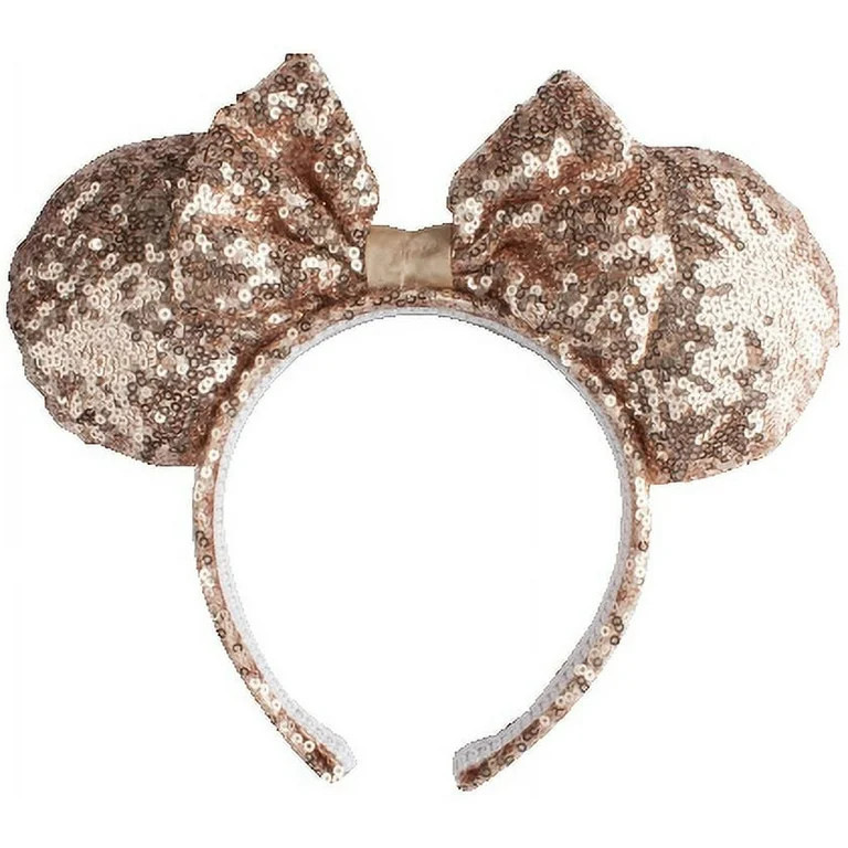 Disney Minnie Mouse Rose Gold Sequin Ears | Walmart (US)
