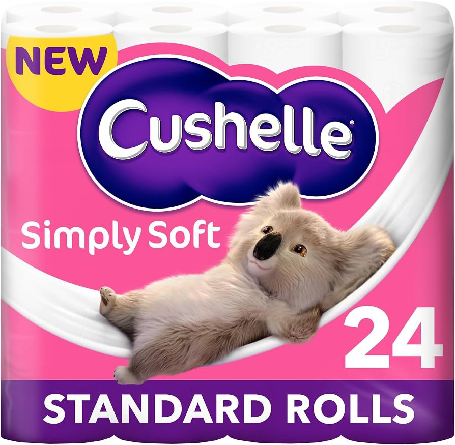 Cushelle Simply Soft Toilet Roll 24 Standard Rolls | Amazon (UK)