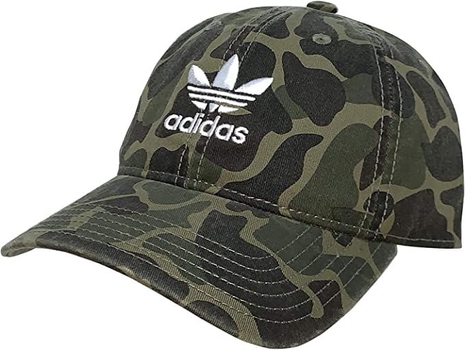 adidas Women's Originals Relaxed Fit Strapback Cap (Forest Camo) | Amazon (US)