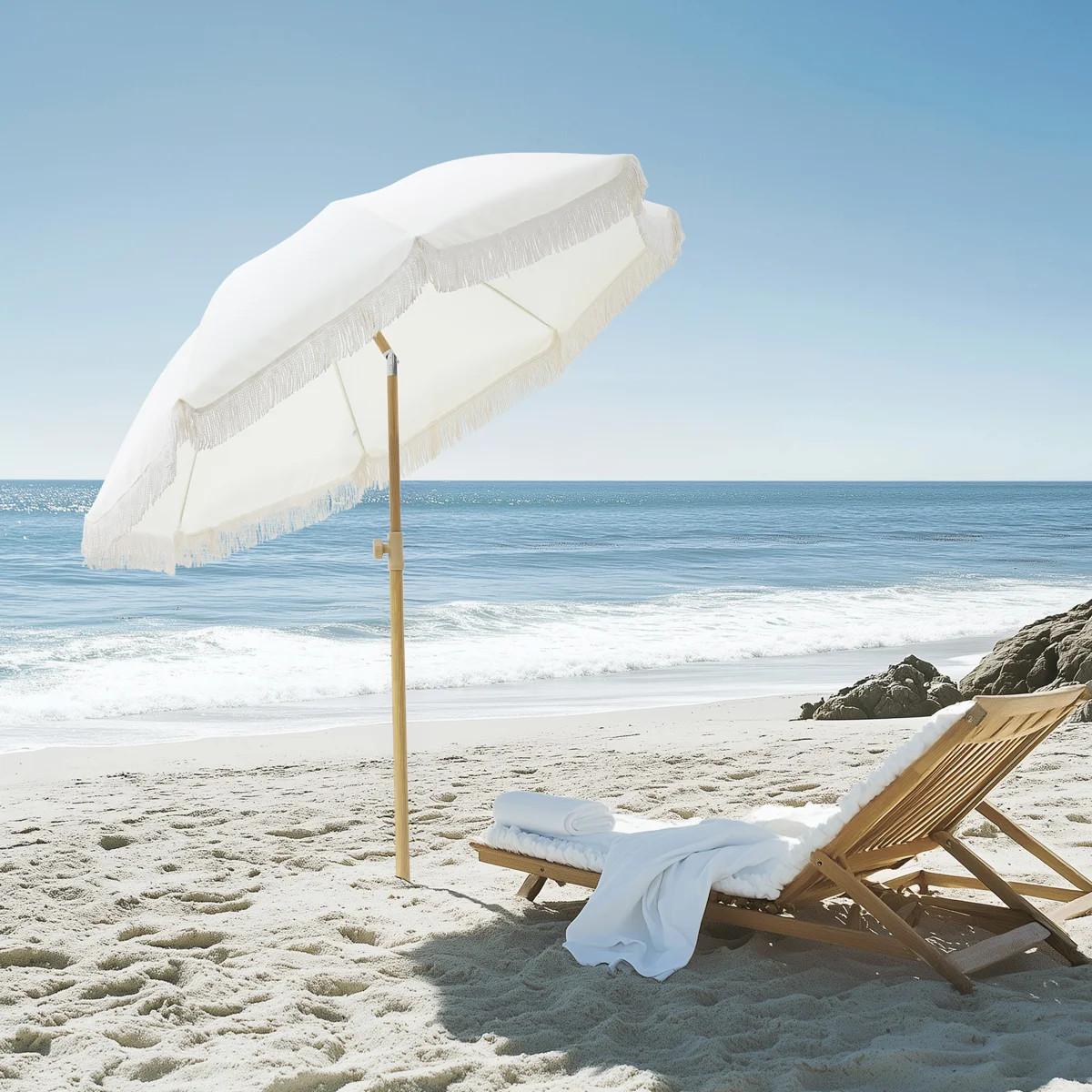 Outdoor Umbrella - Sun Protection, Rain Resistant, Windproof with Manual Open-Close Feature - Ide... | Wayfair North America