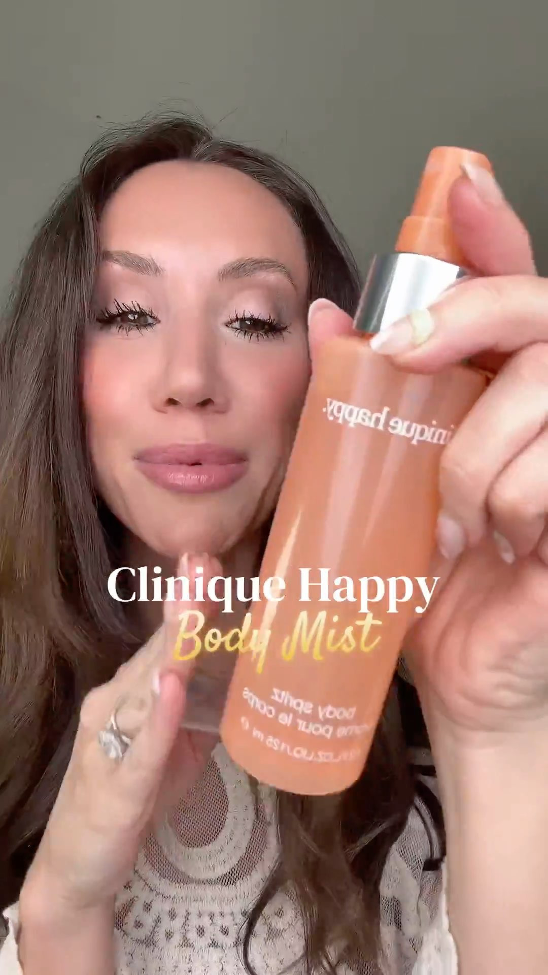 the clinique happy body spritz is my warm weather go to — grapefruit, mandarin, bergamot, hawaiian wedding flower and mimosa. it's the perfect amount of citrus and floral and it just feels so light and fresh on your skin. spritz it after your shower, layer it over the perfume if you want more longevity and you genuinely just feel good every time you wear it.

#clinique #bodymist #summerscent #fragrancelovers #cliniquehappy
clinique happy body spritz, fresh summer body spray, clinique fragrance, citrus floral body mist, light summer scent, allergy tested fragrance, layering body spray, clinique happy fragrance, fresh floral body spray, warm weather perfume 

 #LTKBeauty