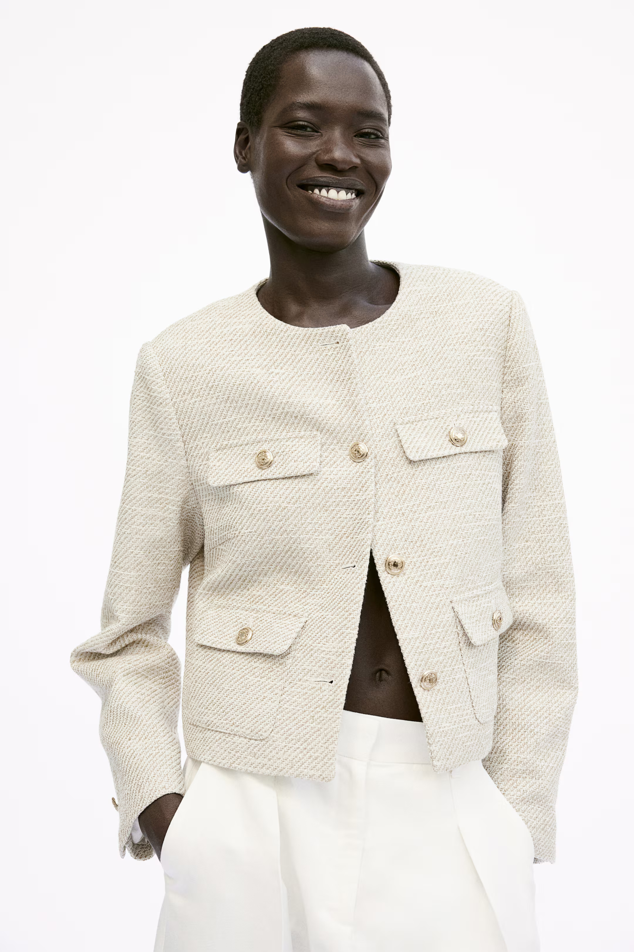 Textured-weave Jacket | H&M (US + CA)