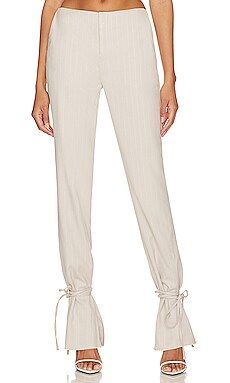 h:ours Amira Pant in Gray & White from Revolve.com | Revolve Clothing (Global)