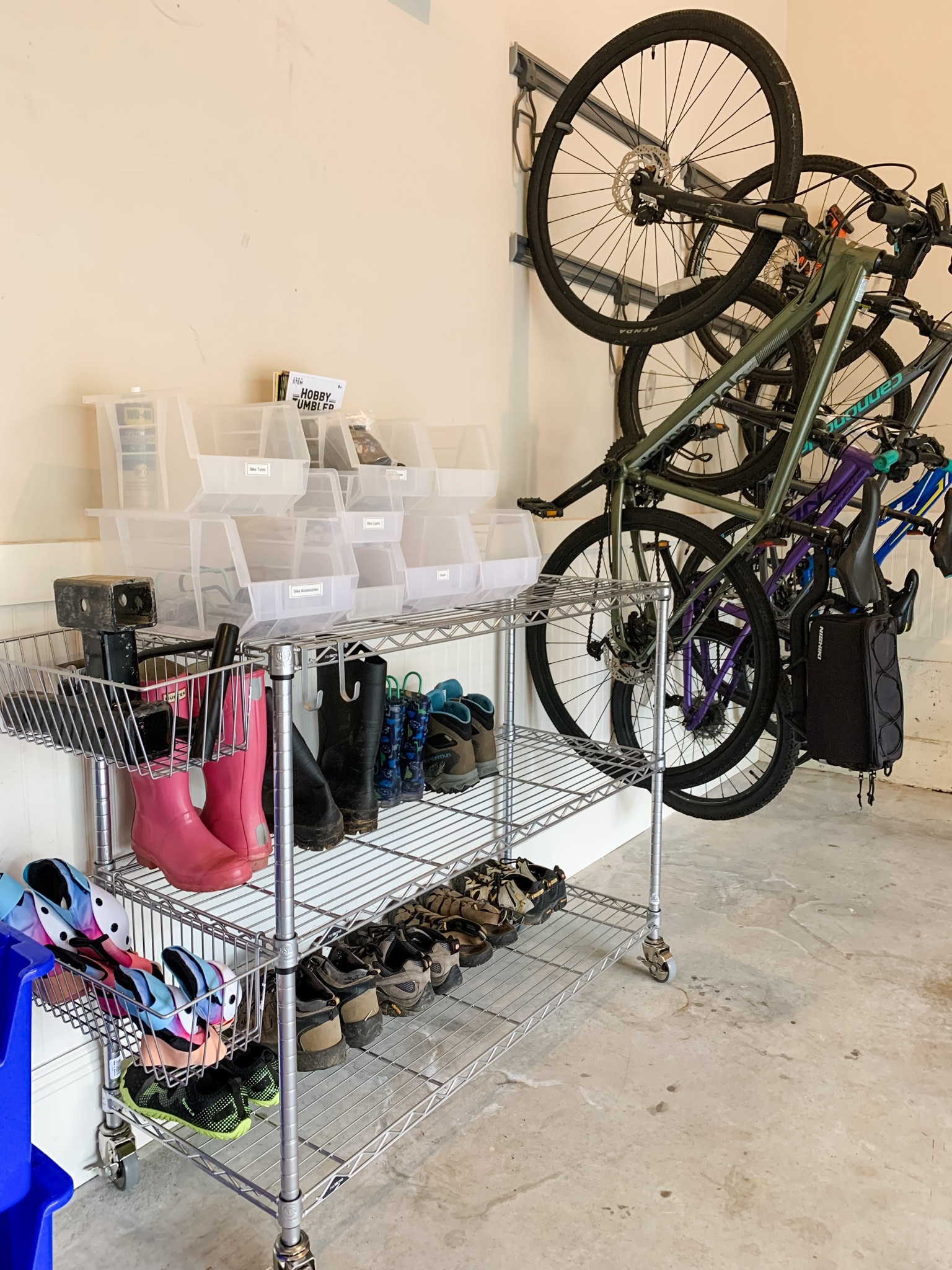 This shelving unit is on sale and is perfect for a garage. Get the wheels so you can move it around as needed. 
❤️❤️❤️ this shorter version so you can use the top as a drop zone  

#LTKfamily #LTKsalealert #LTKhome