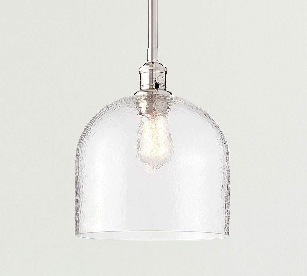Textured Glass Pole Pendant | Pottery Barn (US)