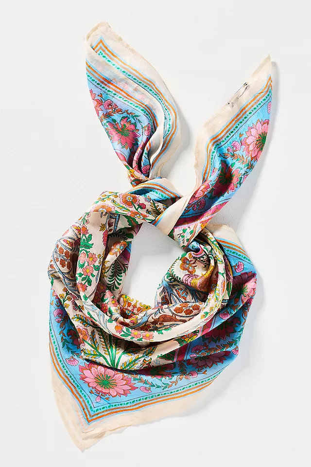 100% Silk Hair Scarf | Anthropologie (US)