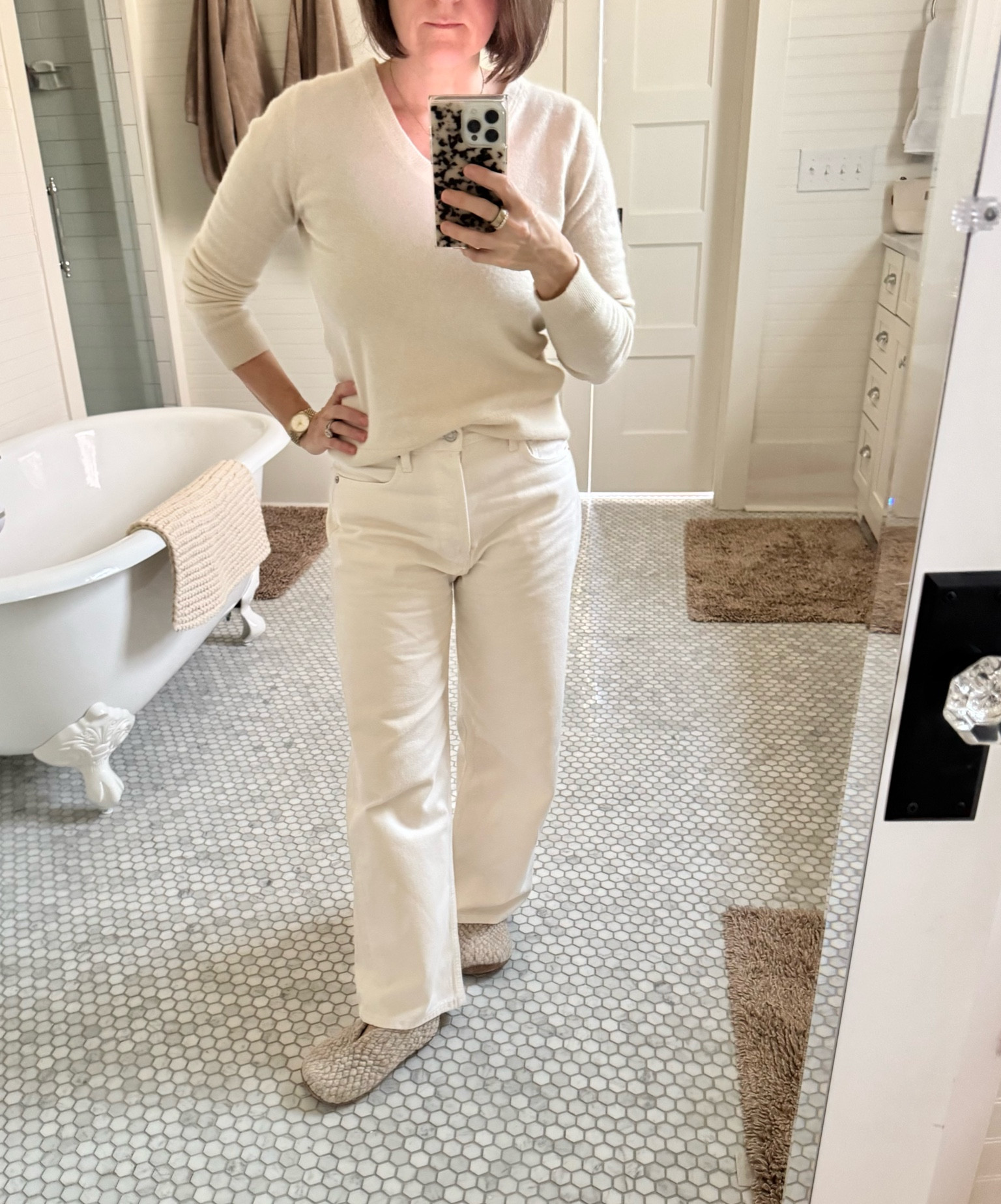 Winter whites.