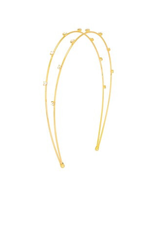 Rhinestone Headband in Clear Crystals | Revolve Clothing (Global)