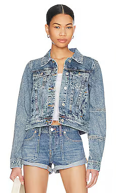 Free People Rumors Denim Jacket in Light Indigo from Revolve.com | Revolve Clothing (Global)