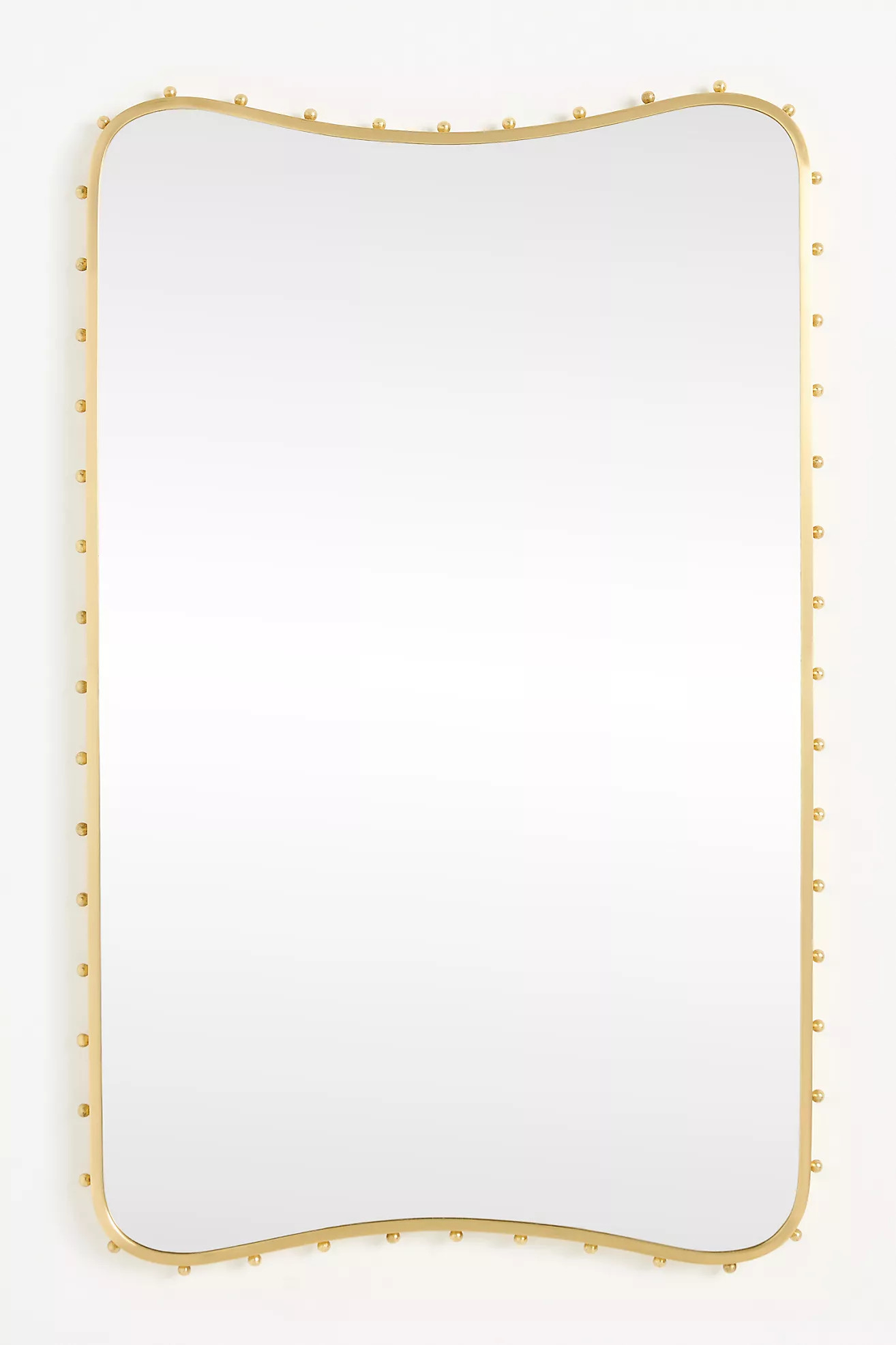 Anita Beaded Brass Mirror | Anthropologie (US)