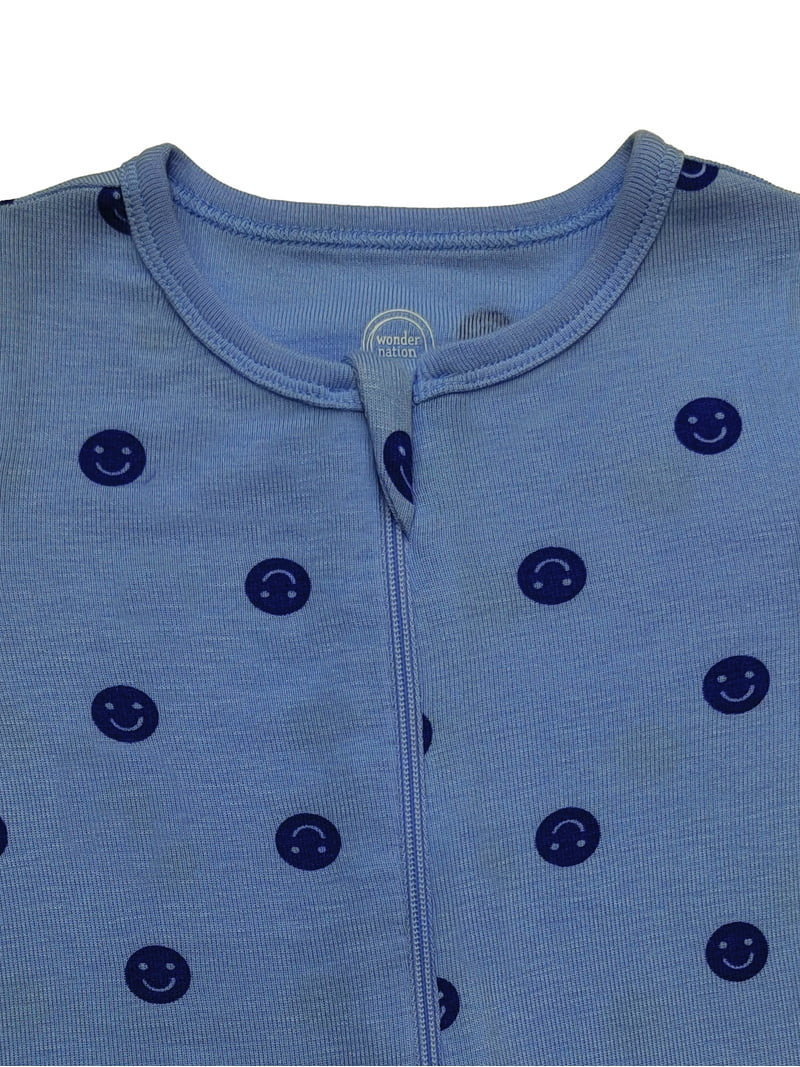 Wonder So Soft Modal by Wonder Nation Baby Gender Neutral Two-Way Zipper Footed Sleep N Play Paja... | Walmart (US)