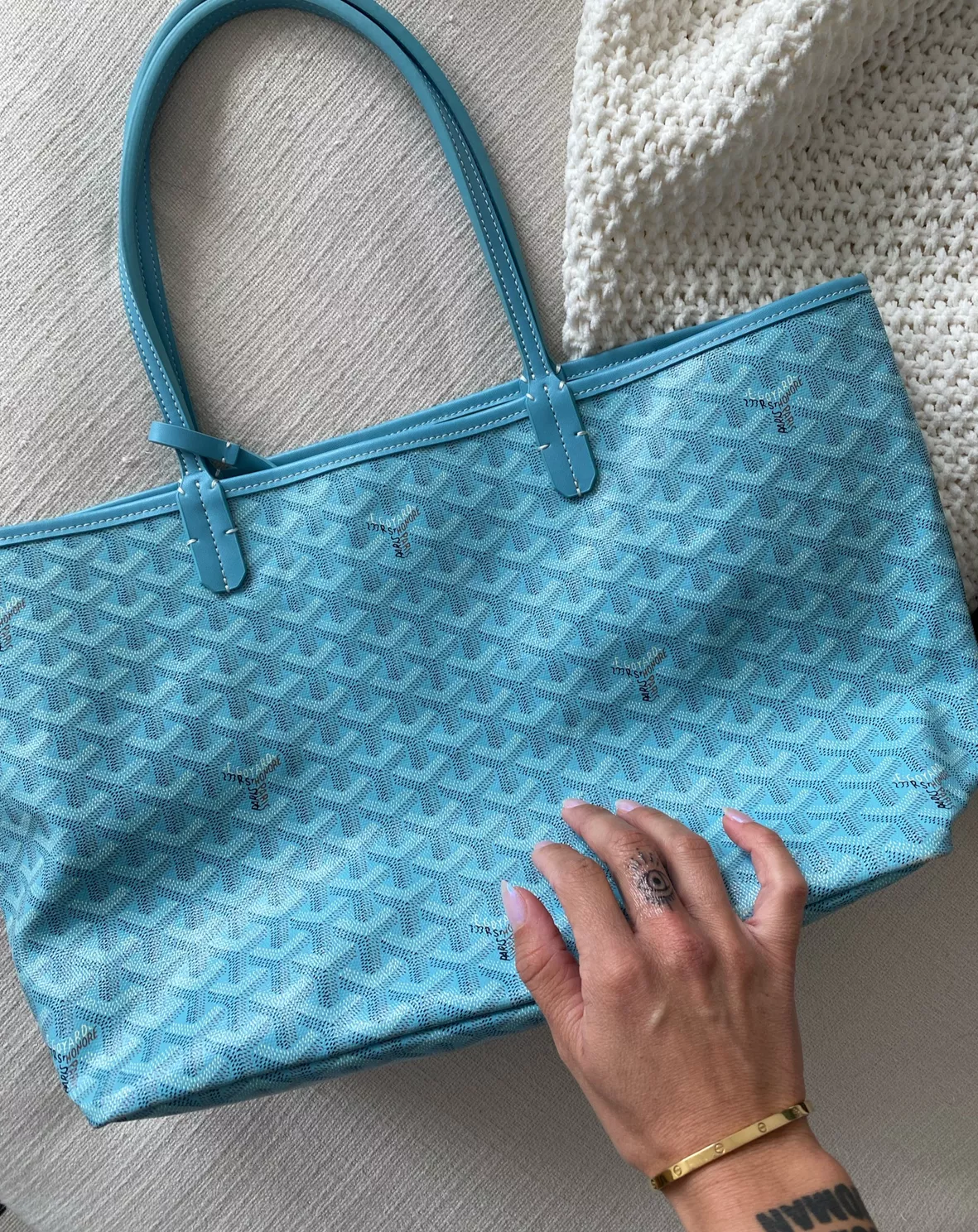 Goyard Tote Blue Bags & Handbags for Women