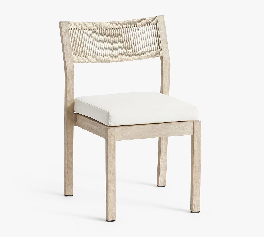 Indio Coastal Stackable Outdoor Dining Side Chair | Pottery Barn (US)