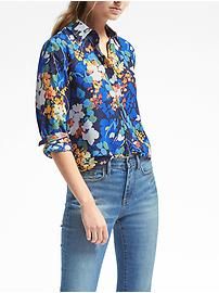 Dillon-Fit Floral Blouse | Banana Republic US