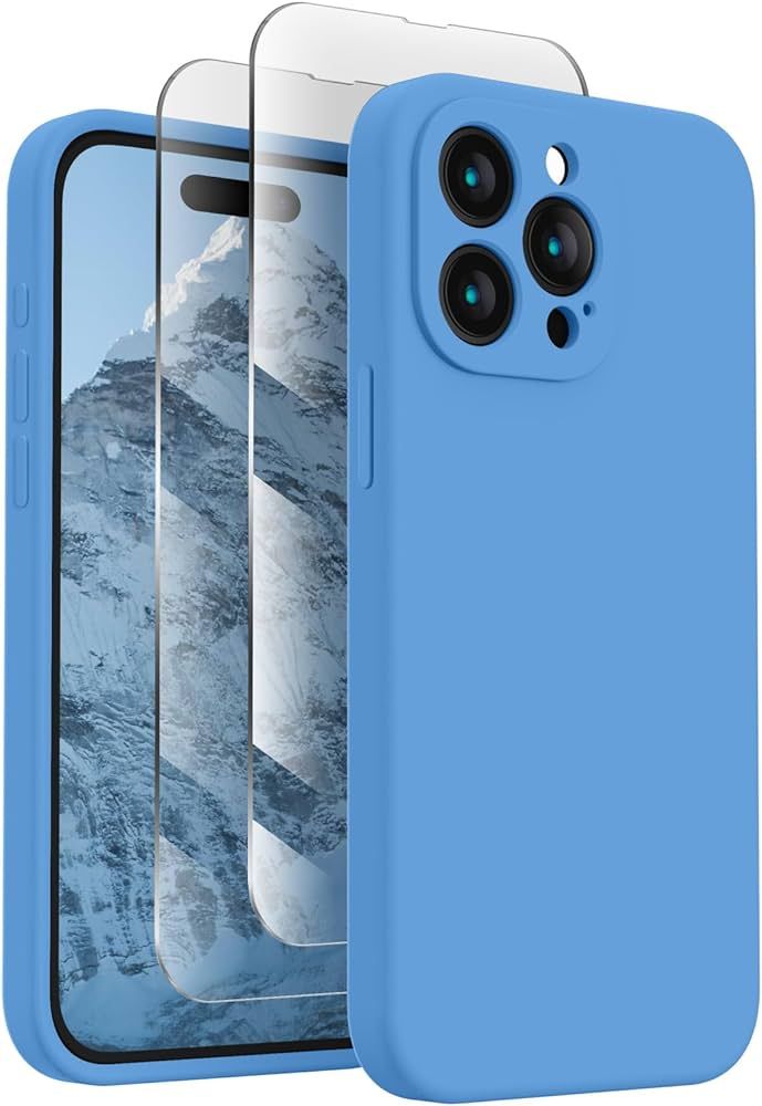 FireNova Designed for iPhone 15 Pro Case, Silicone Upgraded [Camera Protection] Phone Case with [... | Amazon (US)