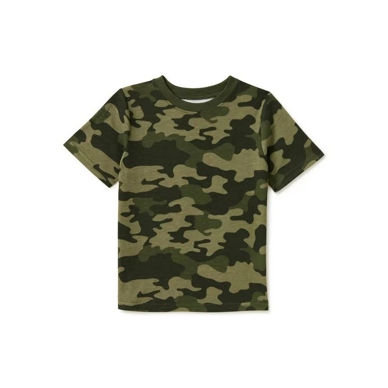 Garanimals Baby and Toddler Boy Camo Print Short-Sleeve T-Shirt, Sizes 12M-5T | Walmart (US)