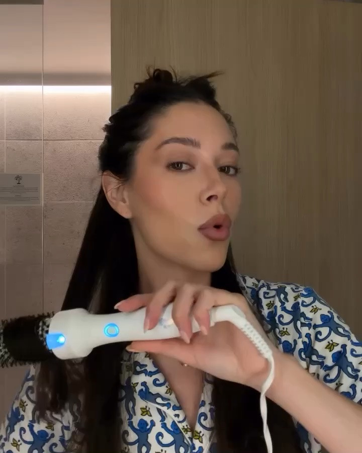 Morning hair grwm and chat 🩵 Been obsessed with these pajamas!

#LTKgrwm #LTKmorningroutine #LTKselfcare