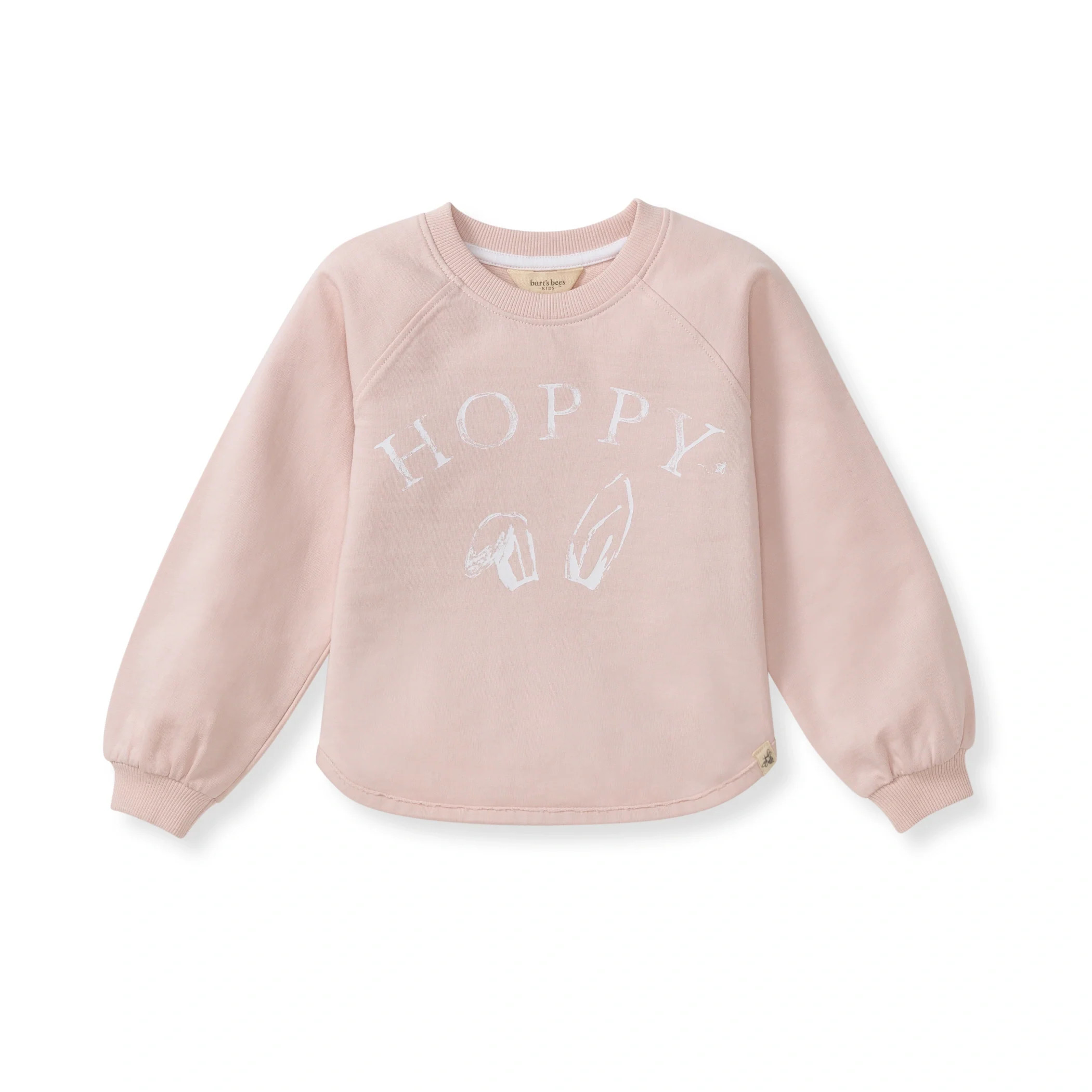 Hoppy Pink Organic Cotton Sweatshirt | Burts Bees Baby