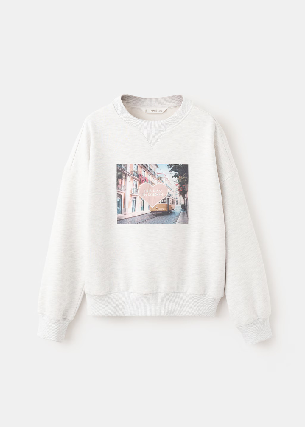 Printed embroidered sweatshirt | MANGO (UK)