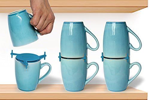 ELYPRO Coffee Mug Organizers and Storage, Kitchen Cabinet Shelf Organizer - Cupboard and Pantry O... | Amazon (US)