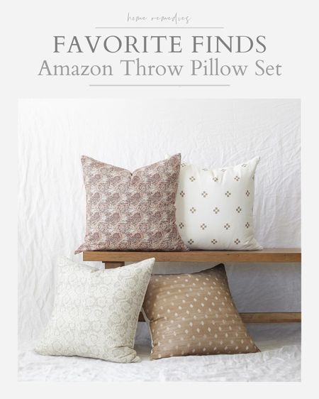 I found the prettiest set of 4 coordinating pillow covers for just $52! Grab them while you can! Living room, family room, bedroom, guest room, home office, sofa pillow#LTKMostLoved

#LTKStyleTip #LTKHome #LTKFindsUnder100