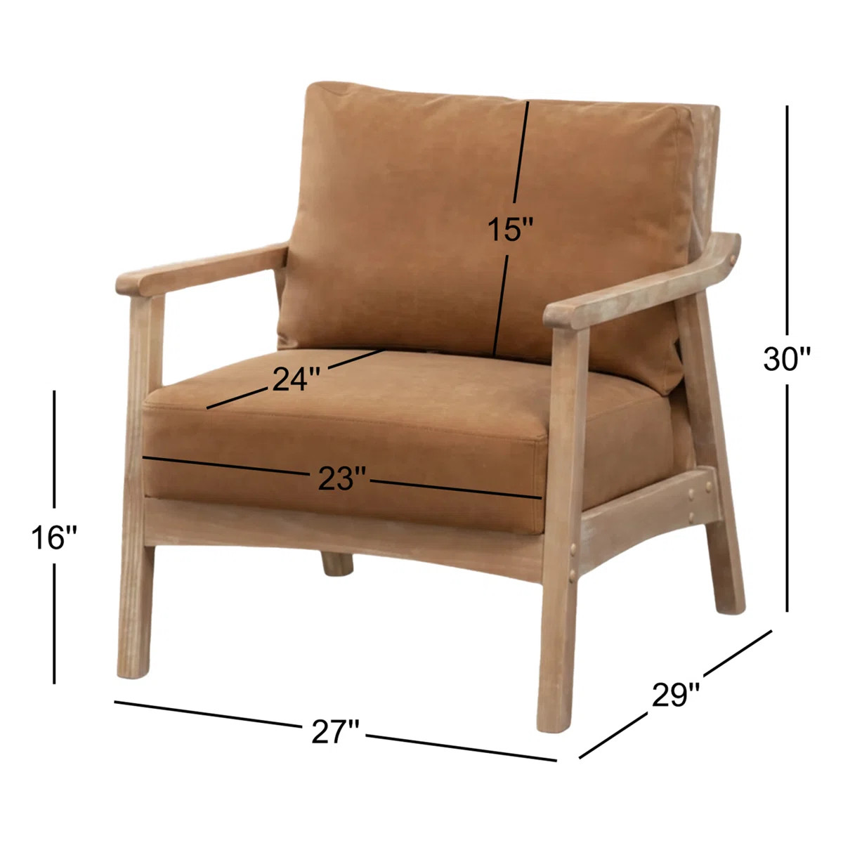 Marnisha Faux Leather Armchair | Wayfair North America