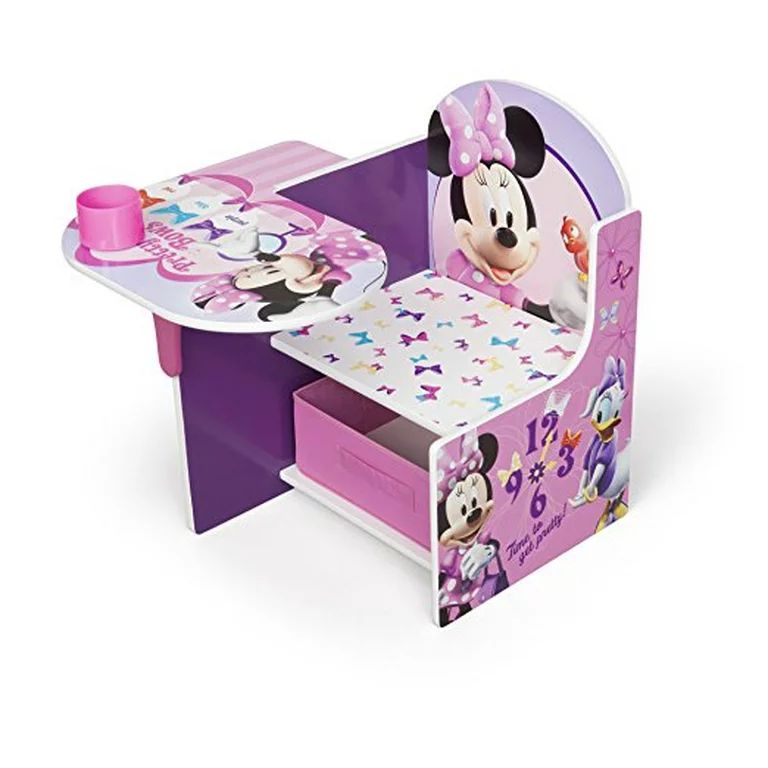 Disney Minnie Mouse Chair Desk with Storage Bin by Delta Children | Walmart (US)