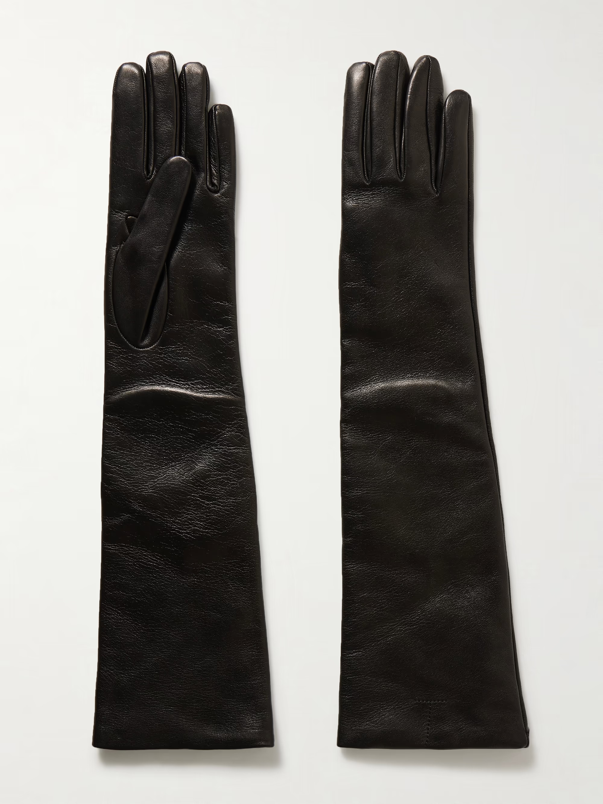 TOTEME Leather gloves | NET-A-PORTER | NET-A-PORTER (UK & EU)