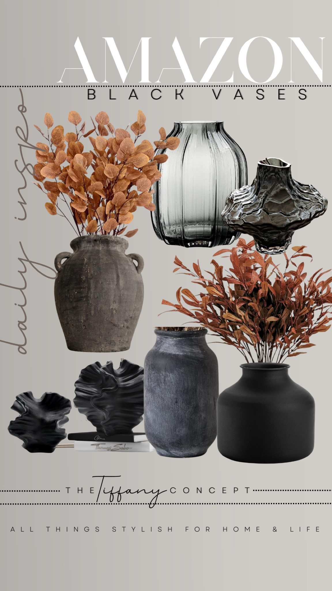 ‘Tis the season to add BLACK vases with a pop of fall colored stems to your home decor! 

#LTKHome #LTKSaleAlert #LTKFindsUnder50