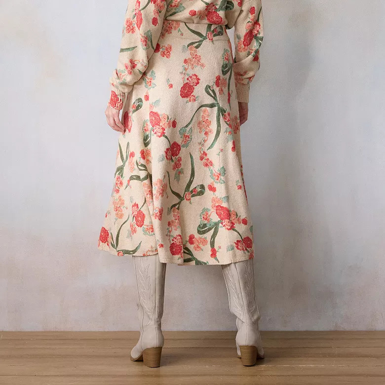 Women's LC Lauren Conrad Midi A-Line Sweater Skirt | Kohl's