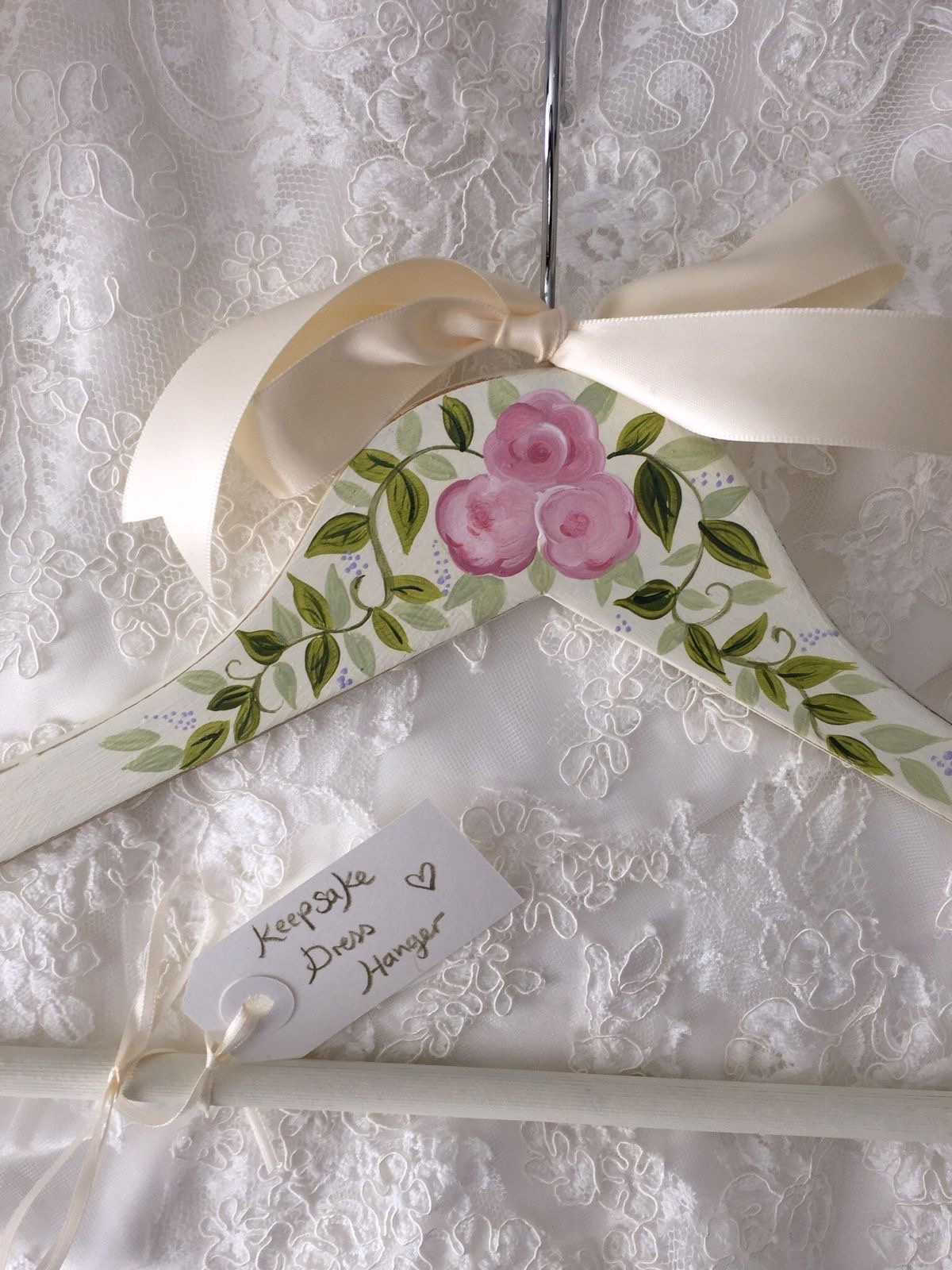 Painted bridal hanger for wedding day  

#LTKWedding