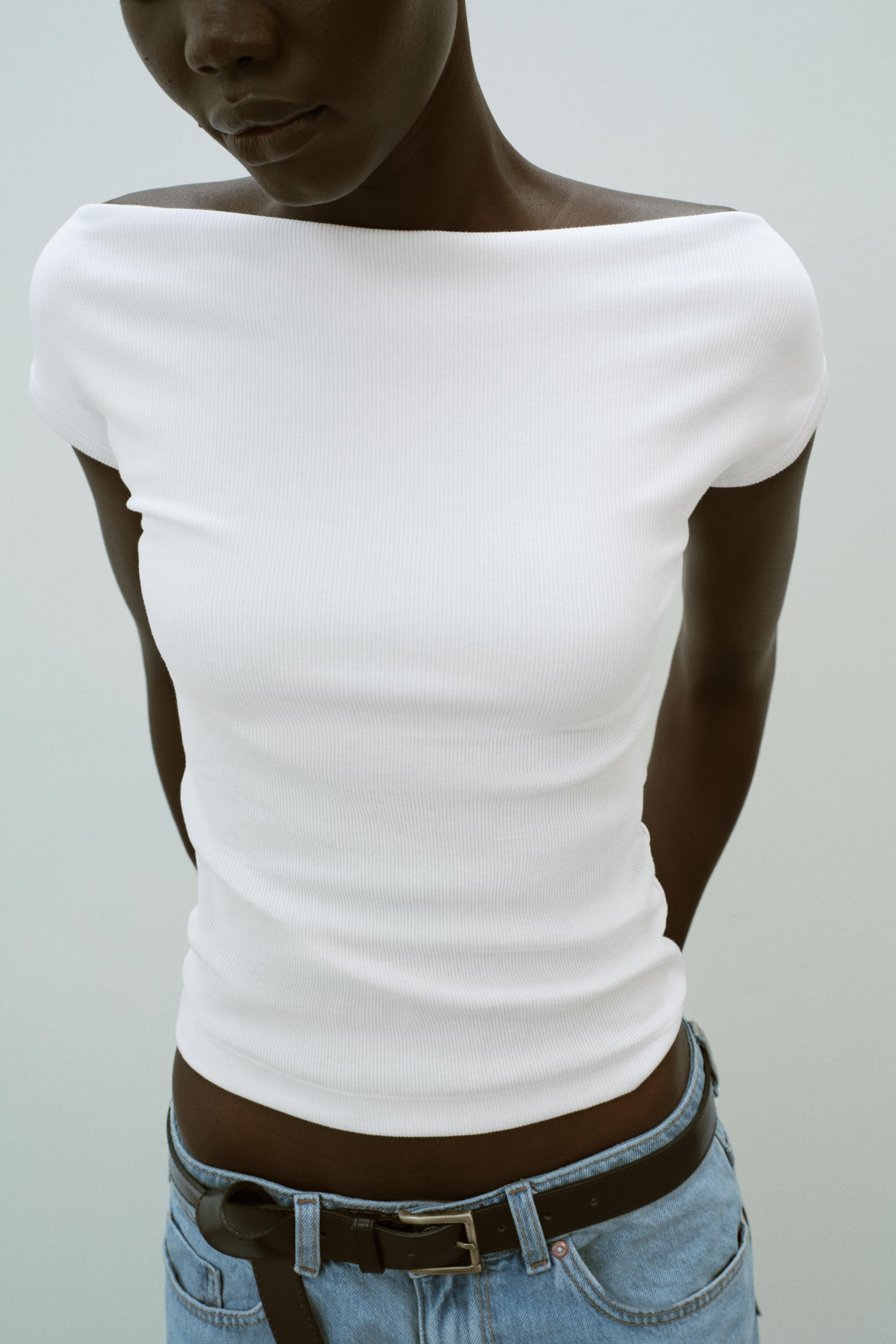 BOAT NECK T-SHIRT | Zara US
