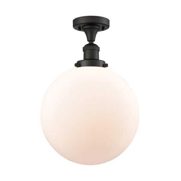 Brislington 1 - Light 12" Semi Flush Mount | Wayfair North America