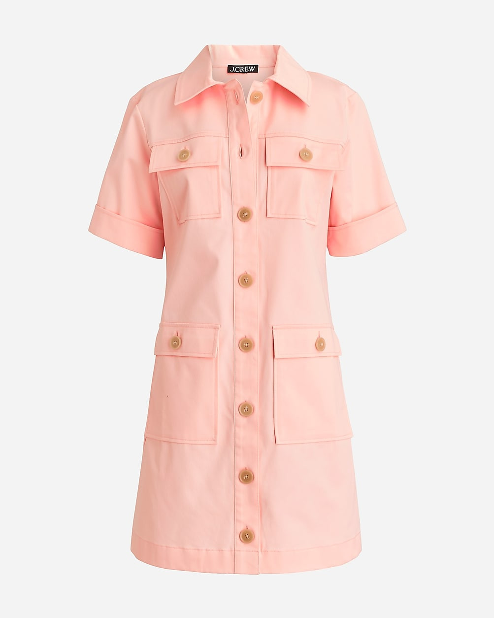 Gamine shirtdress in stretch twill | J. Crew US