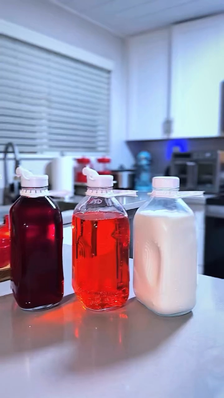 These glass bottles/jars exceeded my expectations. They are sturdy (right thickness), Loved that they came with plastic lift/carry handles that easily slip over the bottle neck making them easy to transport and use. Also came with extra lift/carry handles and lids. Although these plastic handles & lids appear sturdy, they are plastic and eventually may wear so it is so nice to have the extras!

Looking for fridge storage ideas that actually work? Simple refrigerator organization using clear bins and easy zones helps keep food fresh, reduce waste, and make everyday meals stress-free.

#FridgeOrganization #FridgeStorage #RefrigeratorOrganization
#OrganizedHome #KitchenOrganization #CleanFridge
#HomeOrganization #PantryAndFridge #DeclutterYourHome
#OrganizingTips #KitchenInspo #SimpleLiving

#LTKHome #LTKSaleAlert