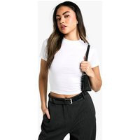 Womens Boohoo Basics Baby T-Shirt - White - 12 | boohoo (US & Canada)