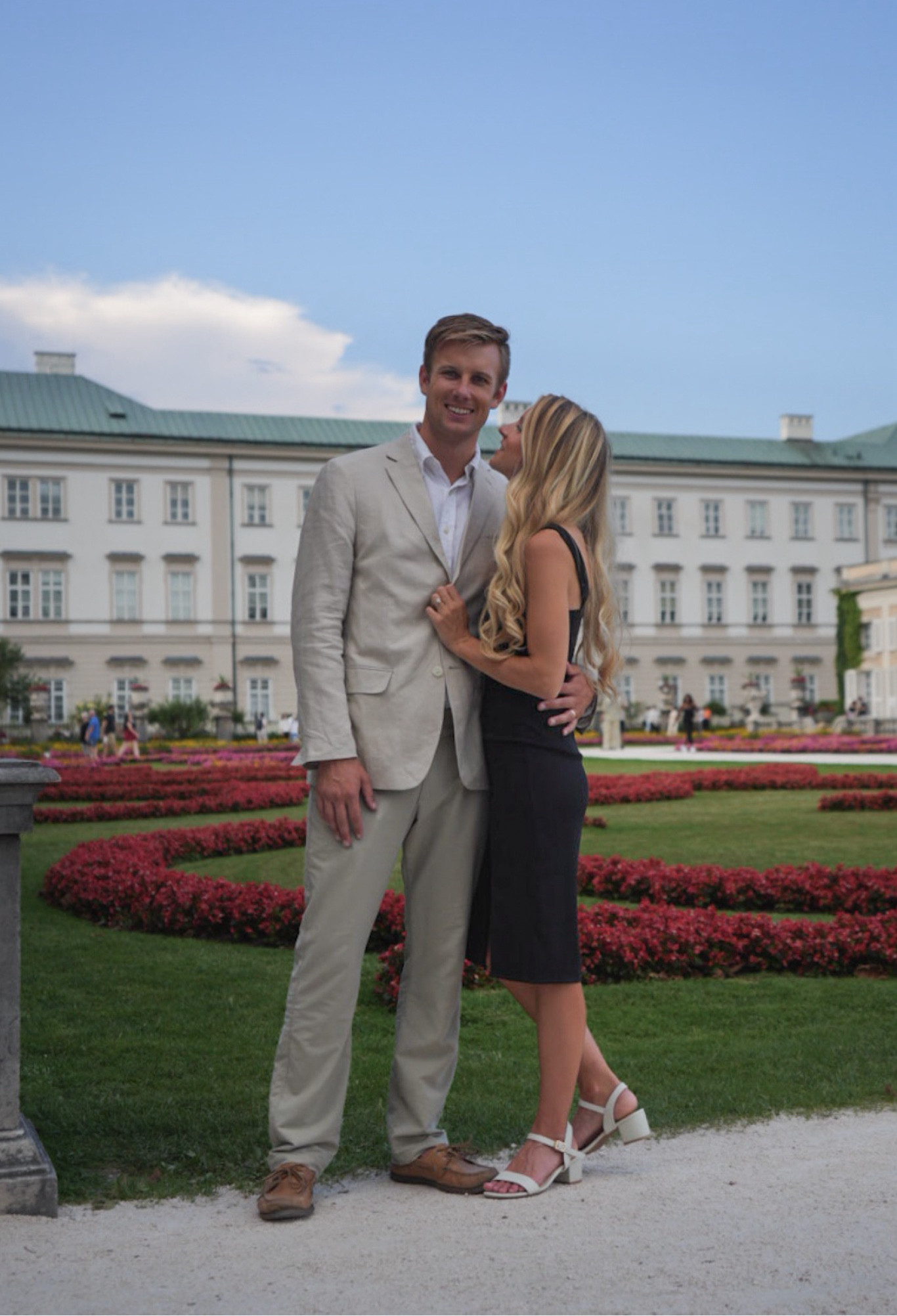 Wedding guest outfits for couples—linen suit for him, classic black dress for her. 

International wedding, wedding guest dress, vacation dress, spring dress, summer outfit, Europe outfit, vacation outfit, little black dress, white block heels, aritzia, nisolo

#LTKstyletip #LTKtravel #LTKwedding