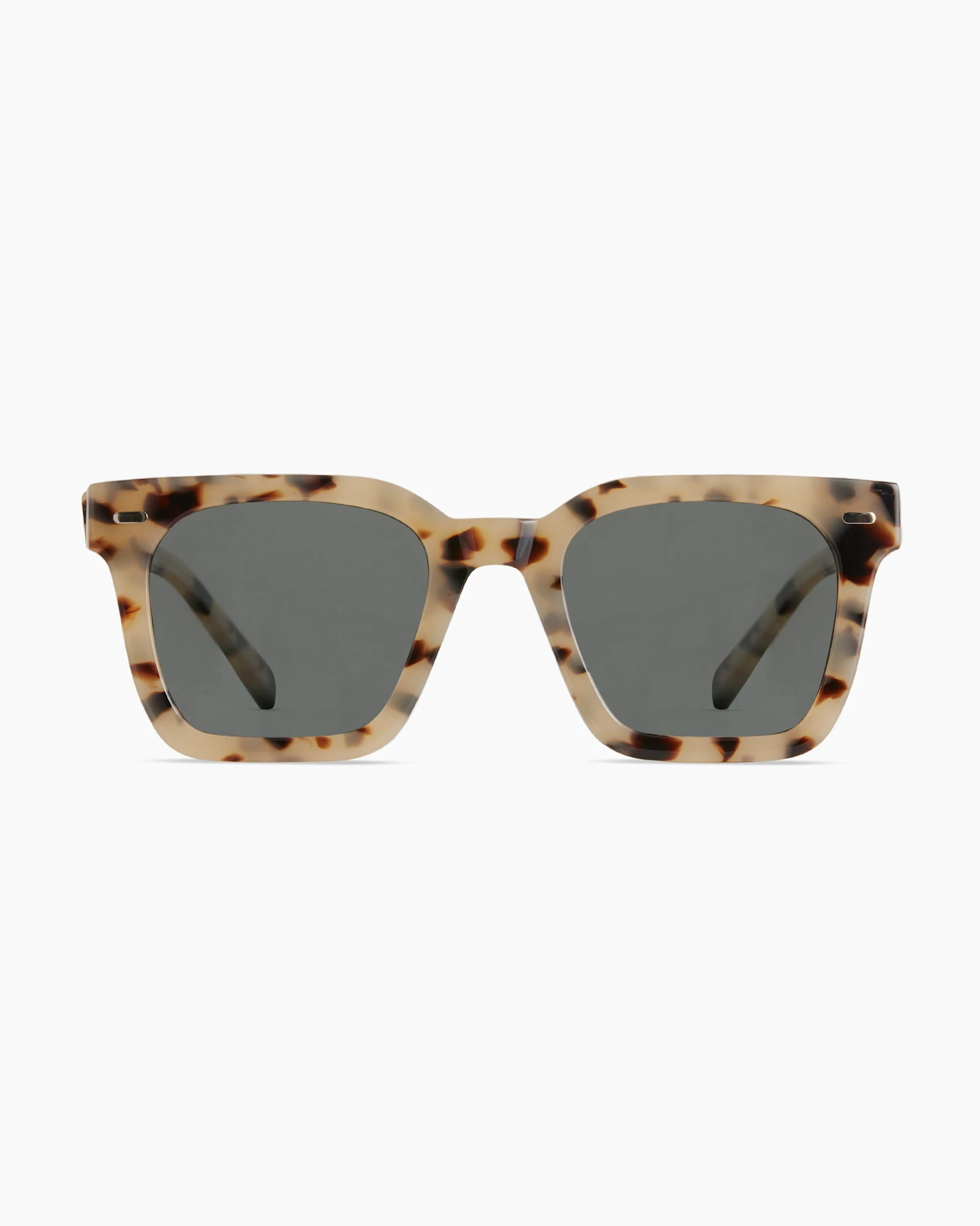 Quince | Riley Polarized Acetate Sunglasses in Black with Grey lens, Size Wide, Cellulose Acetate | Quince