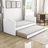 Boyd Sleep Umbria Upholstered Platform Daybed and Pull Out Guest Trundle Bed Frame Mattress Foundati | Amazon (US)