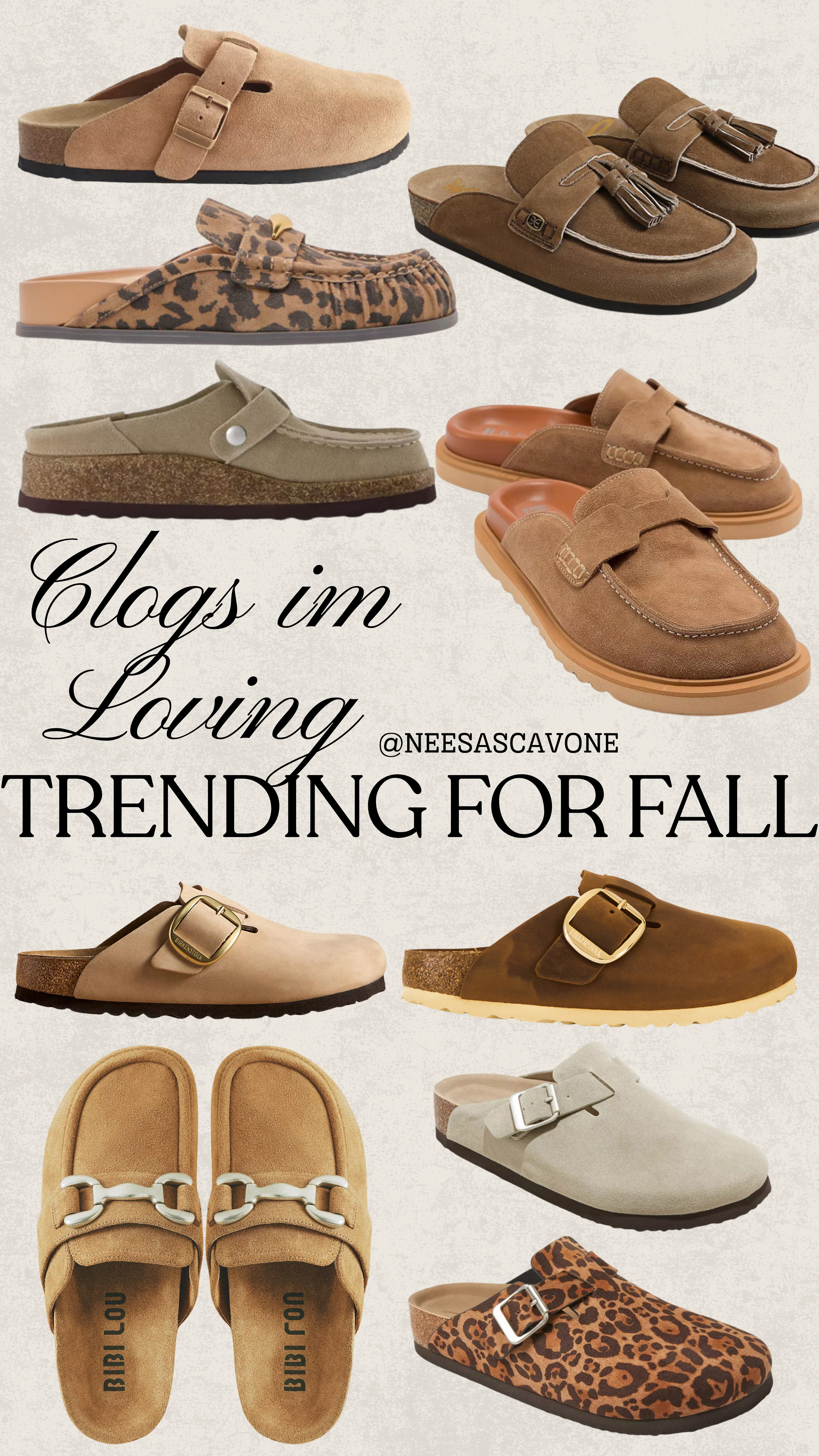 Clogs are trending big this fall 🍂✨ From suede buckle styles to chic animal prints, these are the pairs I’m loving right now. Perfect with jeans, cozy knits, or dresses for an effortless fall outfit. Linking my top clog picks so you can shop the trend before they sell out! #LTKFallStyle #LTKSeasonal #LTKFinds #FallFashion #ClogStyle #SuedeClogs #TrendingNow #LTKOutfits #FallWardrobe #LTKShoes #LTKTrendAlert #FallClogs #LTKStyle #LTKUnder100 #CozyFallStyle 

 #LTKNYFW #LTKSeasonal #LTKShoeCrush