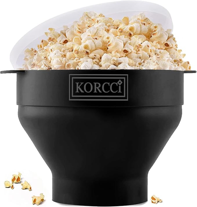 The Original Korcci Microwaveable Silicone Popcorn Popper, BPA Free Microwave Popcorn Popper, Col... | Amazon (US)