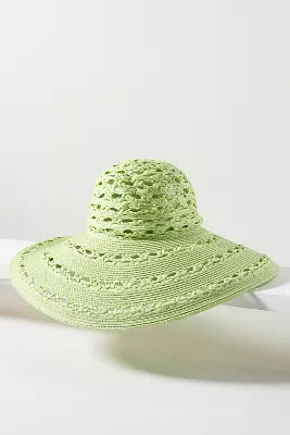 San Diego Hat Co. Sierra Straw Wide-Brim Floppy Hat | Anthropologie (US)