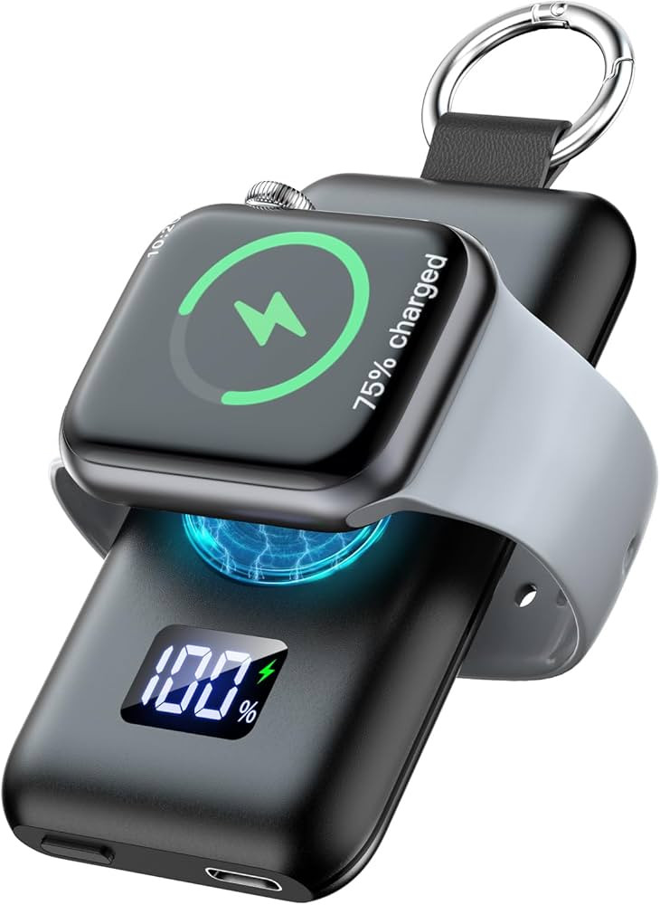 Portable Charger for Apple Watch,1500mAh with LED Display iwatch Magnetic Wireless Charger Power ... | Amazon (US)